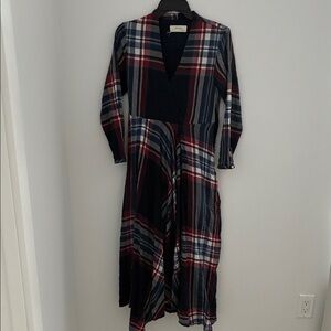 Plaid Long Sleeve Dress